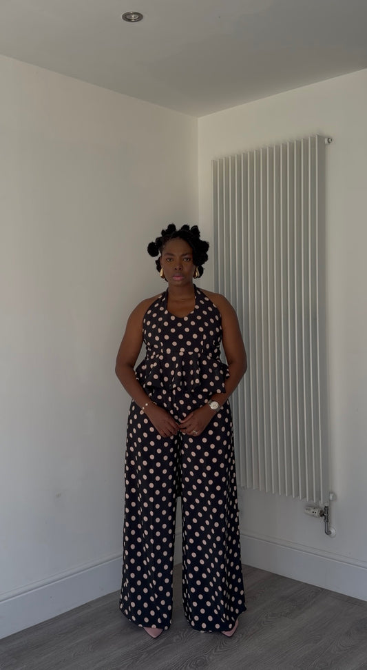NINA Halter neck Polka dot set